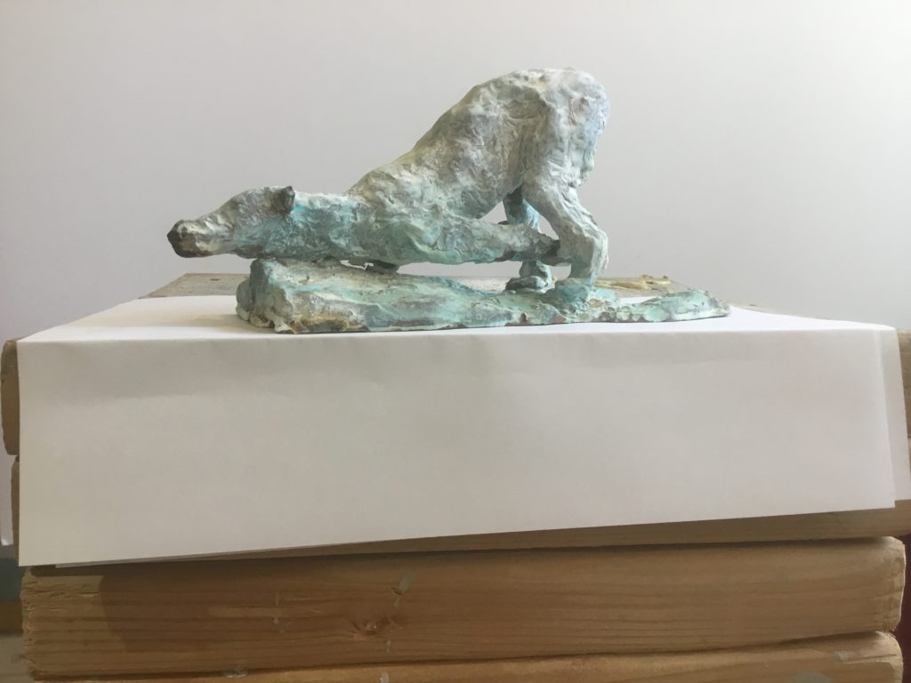 Polar Bear Playing in Clay